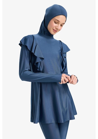 DeFacto Regular Fit 5'li Hızlı Kuruyan Burkini Takımı E7999AX25HSNV241