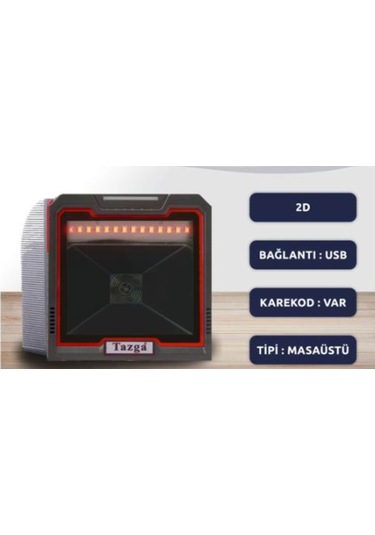Tazga Tsc 8808 2D Masaüstü Barkod Okuyucu