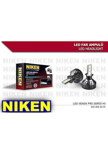 Niken Far Ampulü Led Xenon Pro Serisi H3