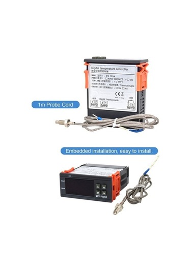 Flybuy Zfx-7016k 10a Dijital Sıcaklık Termostatı, 12v Kuluçka Dondurucu Buzdolabı İçin Optimize Edilmiş