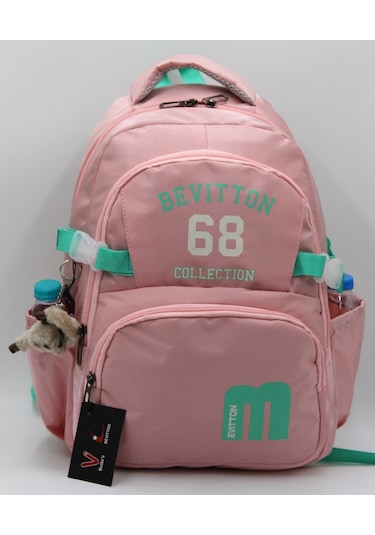 Bevitton Özel Su İtici Kumaş Pudra-yeşil Okul Çantası 34500