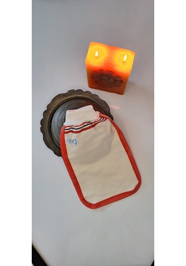 Eker-kırmızı Biyeli Hızlıgiy Kese-banyo Ve Duş Kesesi-lastikli