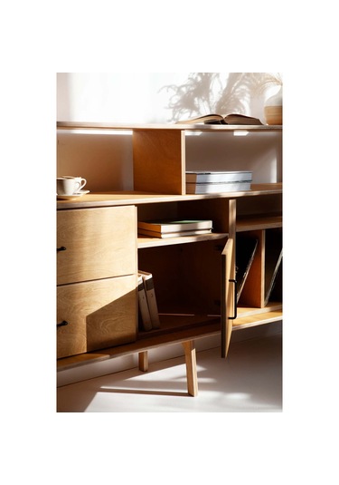 Woodesk Veta, Ahşap, Dolap Ve Konsol, 190x115, Tik Renk