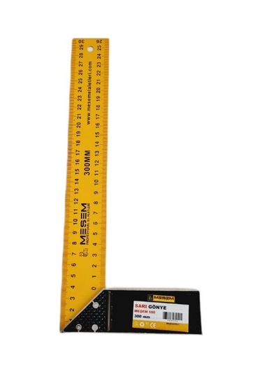 Marangoz Gönye Sari 30 Cm Meşem