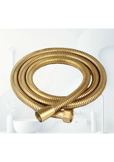 Rudi Armatür Lüx Gold Duş Hortumu 150 Cm Gold