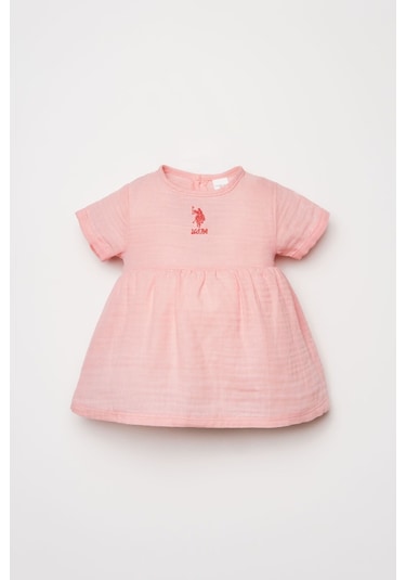 U.S. Polo Assn. U.s Polo Assn. Kız Bebek Pembe Elbise Usb2977-c-v4 Pembe