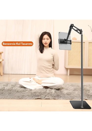 Ally 360 Derece Ayarlanabilir Teleskopik Metal Telefon - Tablet