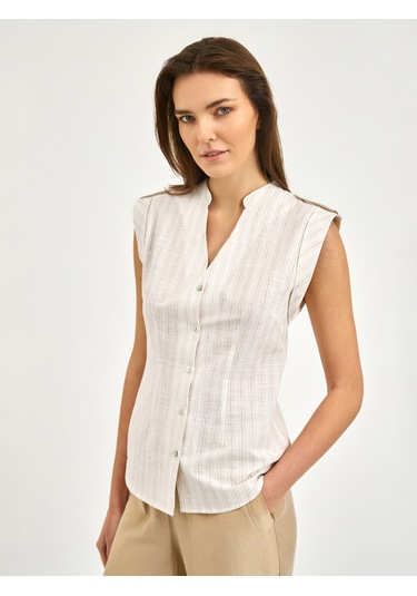 Karaca Kadın Slım Fıt Gömlek-bej 12.25s.04.016 Bej