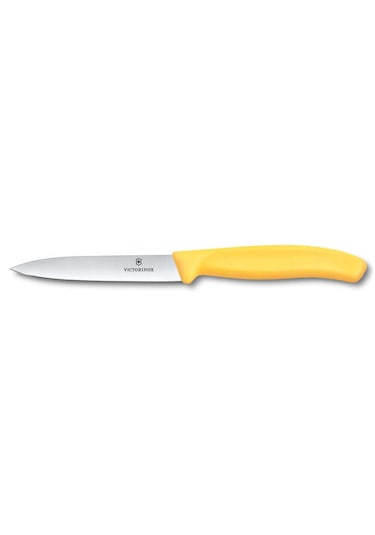 Victorinox 6.7708.c1 Swiss Classic 10cm Soyma Bıçağı, Sarı Sarı