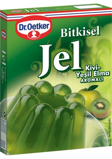 Dr.Oetker Bitkisel Kivi - Yeşil Elma Aromalı Jel 4 x 100 G