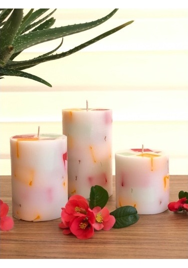 Tabsecret Candle Fruity Series Parçacık Tasarımlı Mum Seti