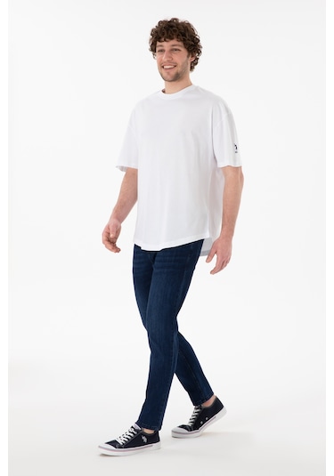 U.S. Polo Assn. Erkek Long Fit Bisiklet Yaka Beyaz Basic Tişört 50305988-VR013 U.S. Polo Assn. Erkek Long Fit Bisiklet Yaka Beyaz Basic Tişört 50305988-VR013
