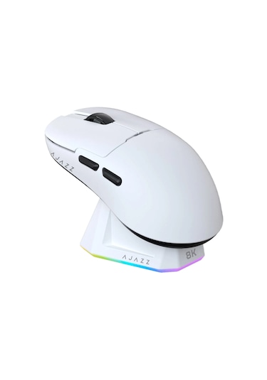 Ajazz Aj159 Pro Kablosuz Mouse 3 Modlu 8.000 Hz-26.000dpı Beyaz