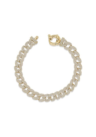 Gurmet Gümüş Bileklik Full Taşlı Gold (528168022)