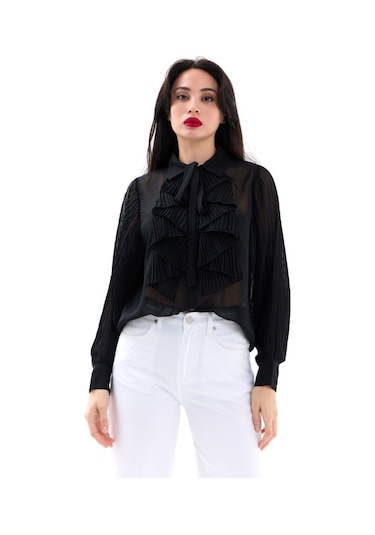 5535 Gömlek-siyah Si Yah