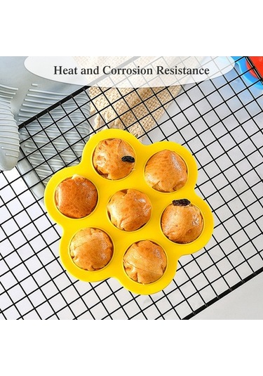 Besthome1 Pembe 7 Açık Silikon Kalıp - Pastalar, Buzlar İçin Pratik Çok Renkli Mutfak Ürünleri Çok Renkli