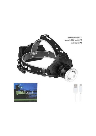 Novahub Usb Şarjlı Süper Parlak Xhp90.2 Led Far, Balıkçılık Kamp Meşalesi, 3x18650 Pil, Çok Renkli Far Balıkçılık Kamp Yakınlaştırma Meşalesi Çok Renkli