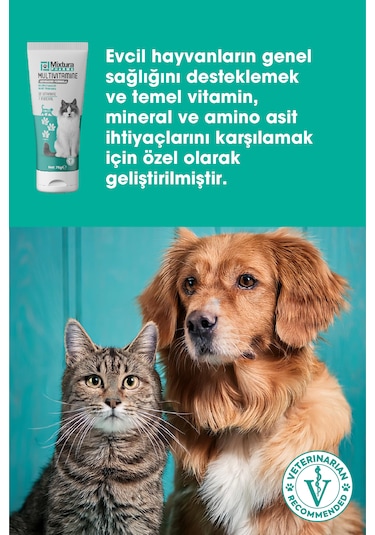 Mixtura Pharma Multivitamine Multivitaminli Malt Macunu - Kedi Vitamini - Köpek Vitamini