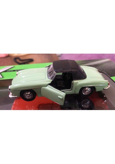 Model Metal Araba 1/36 Çek Bırak 1955 Yeşil Mercedes Benz 190sl