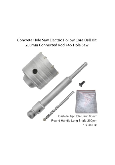 Yaozixia Beton Delik S-aw Elektrikli İçi Boş Matkap Ucu Sap Takımı Seti Tuğla Duvar İçin