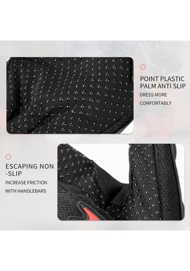 Kırmızı 2xl Motosiklet Sürüş Eldiveni, Kırılmaya Dayanıklı Dokunmatik Ekran