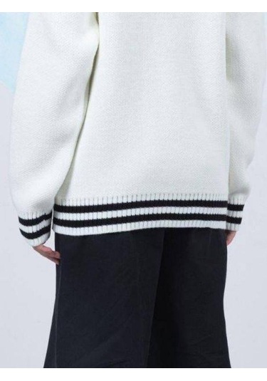 Kız Çocuk Triko Düğmeli Kolej Hırka-14363 Krem