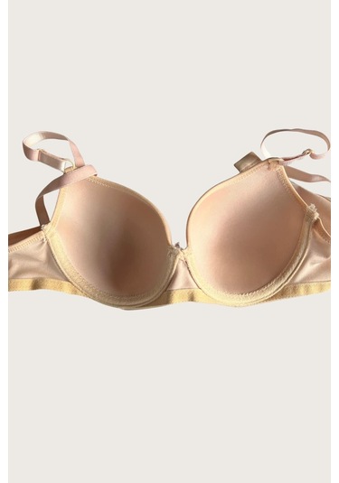 Ten-beyaz 2'li Mikro Kumaş Push Up Dolgulu Balenli Günlük Destekli Sütyen Görsel