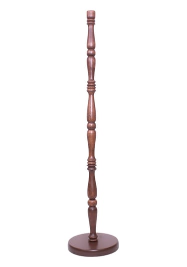 Dantel Kaplama Ahşap Ayak Vizon Renk Kadife Kaplı Lambader Vintag(549532206)