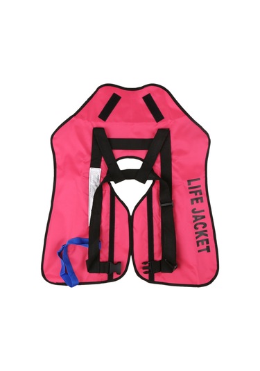 Springsun Kadınlar İçin Hafif Otomatik Şişirilebilir Su Can Kasası Ateşleyici Hariç - Pembe, Yat, Kayak Ve Su Sporları İçin, Tpu Nilon, Reflektörlü, Acil İpucu