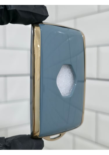 Renault Austral Megane E-tech Talisman Clio Uyumlu Anahtar Kılıfı Gri - Gold