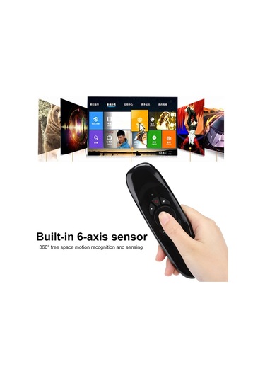 Mufunye 2.4g Kablosuz Klavye Fare Birleşik Kumanda, 6-aksiyel Sensörlü 360 Hareket Algılama, Android/windows Uyumlu Pc, Akıllı Tv, Set-top Box