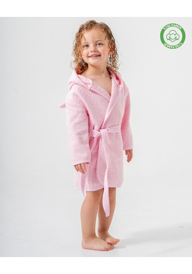 Kedicik Bornoz Pembe