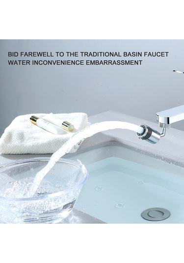 720 Dönebilen Hareketli Mutfak Musluğu Arıtılmış Su Kafası Dönebilen Döner Su Tasarruf Musluk Difüzör Su Arıtma Cihazı