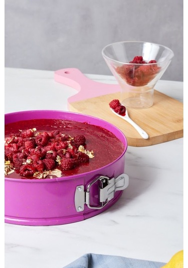 Karaca  Süper 2'li Kek Kalıbı Seti Gri Fuşya 28/24 cm