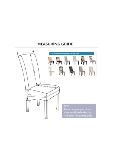 Gajeena Geniş Boyutlu Su Geçirmez Lastikli Sandalye Örtüsü - Otel & Banket İçin Dayanıklı Paspas Desenli Koltuk Kılıfı Açık Gri DiğER