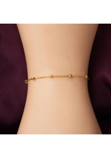 Bilezikci Dorika Toplu Spor 14 Ayar Altın Halhal Sarı