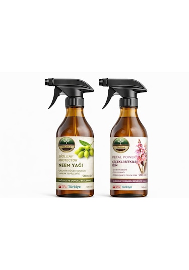 Çiçek Açtıran Ve Neem Yağı İkili Bakım Seti 2 L - 1 L - 1 L - 500 ML
