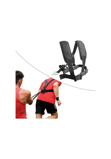 Suntek Lastik Çekme Koşum Takımı Futbol Antrenmanı Çeviklik Siyah