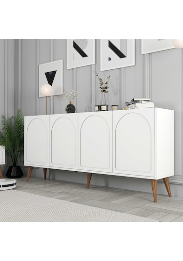 Variant Lyon Konsol - Beyaz / Ceviz