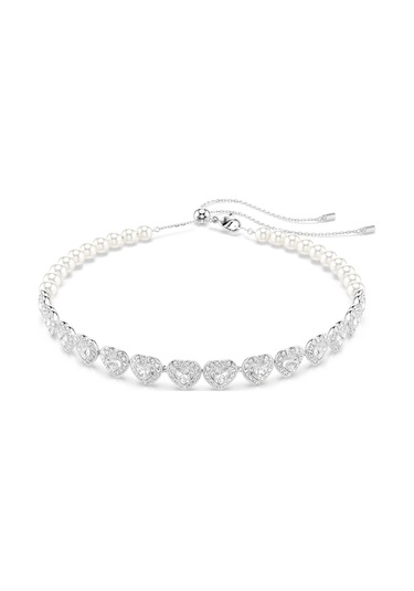 5720861 Swarovski Kolye Ss25 Capsule:choker Prl Angelıc Cry/rhs Metal