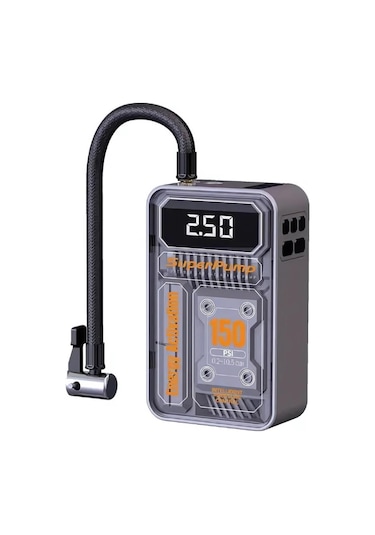 Coofbe 60w 30000rpm Şarjlı Kablosuz 150psi Araç Lastik Pompası Tüm Araçlara Uyumlu Hava Kompresör