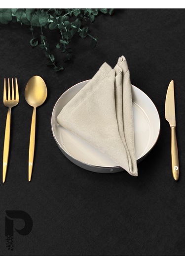 Bej Kumaş Peçete Daily Serisi Kadife Görünümlü Bej