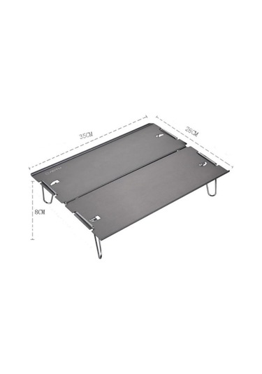 Dancemonkey Aotu At6759 Dış Mekan Hafif Katlanır Küçük Masa Siyah Siyah