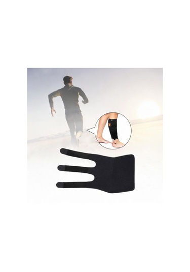 Suntek Buzağı Brace Yırtık Kas Desteği Erkekler Siyah-60x26cm Siyah 60x26cm Çok Renkli