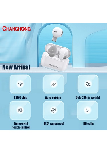 Jeemson C5 True Wireless Kulaklıklar - Bt5.1, Dokunmatik Kontrol, Akıllı Gürültü Azaltma, Type-c Şarj, 4.5 Saat Müzik Süresi