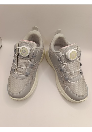 Çocuk Su İtici Kumaş Akıllı Bağcıklı Spor Ayakkabı Sneaker Pembe
