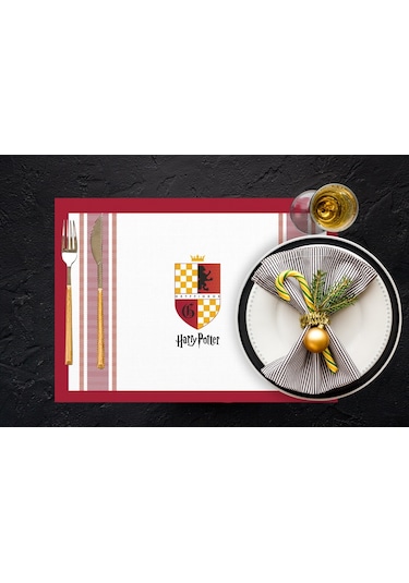 Adawall Home Hogwarts Houses Kumaş Amerikan Servis 4'lü Set Çok Renkli
