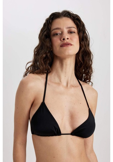 DeFacto Regular Fit Üçgen Bikini Üstü-Fall in Love T3666AZ24SMBK81