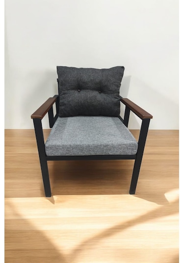 Pimango Pi Elize Demonte Metal Tekli Bahçe Mobilyası Antrasit - Gri 60 x 60 Antrasit  - Gri