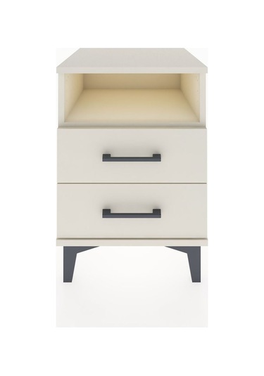 Hyperion Komodin Tek Raflı 2 Çekmeceli 44x44x64 Aytaşı-aytaşı Aytaşı